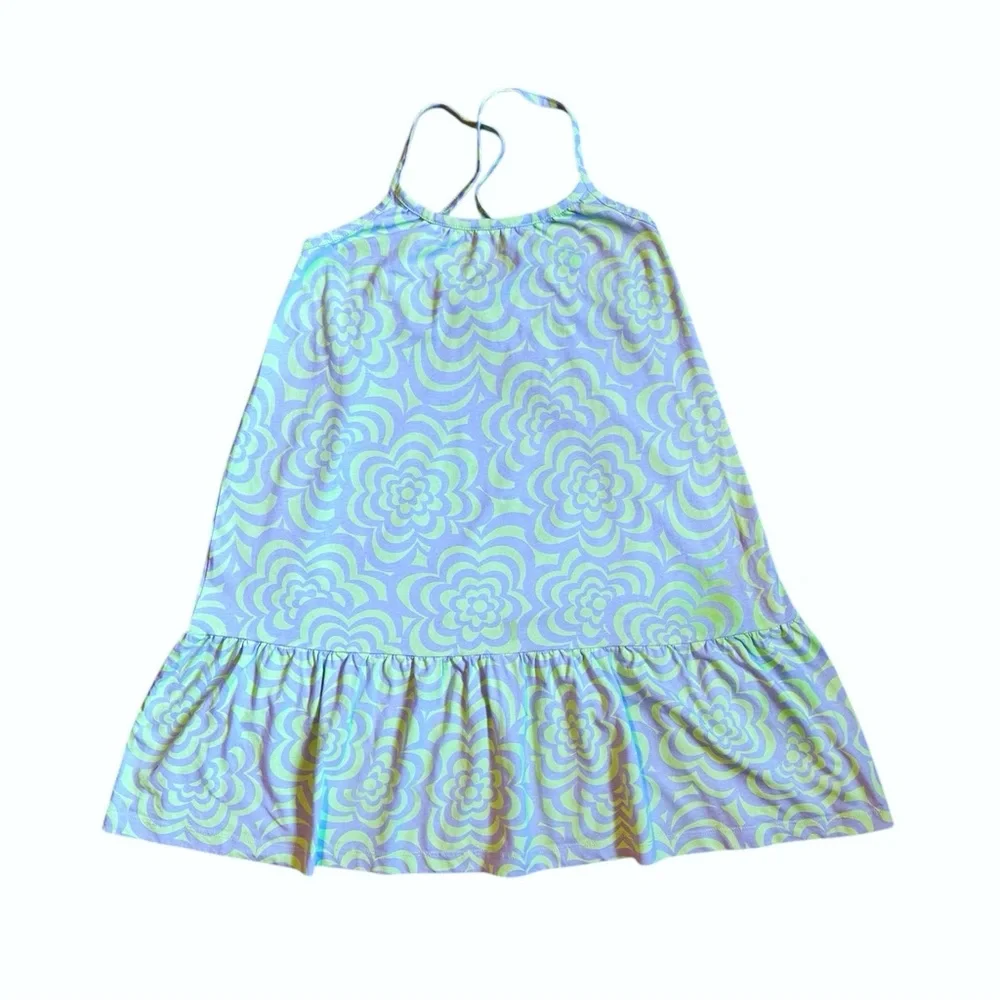 GAP Kids | Light Blue and Mint Green Patterned Cotton Sundress, Girls Medium